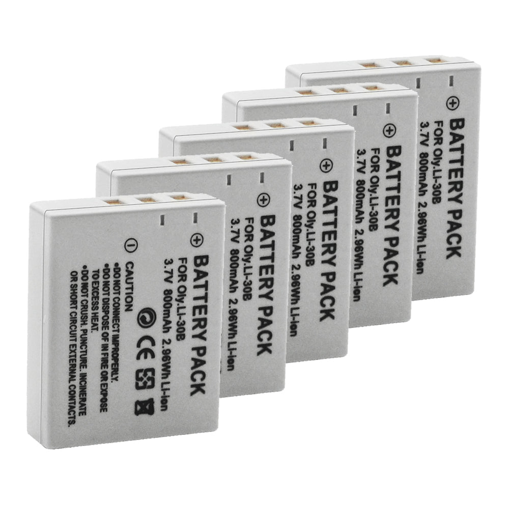 For Olympus Li-30B Battery Stylus Verve Digital S, Μ-mini Digital, Μ-mini Digital S 800mAh Camera Batteries