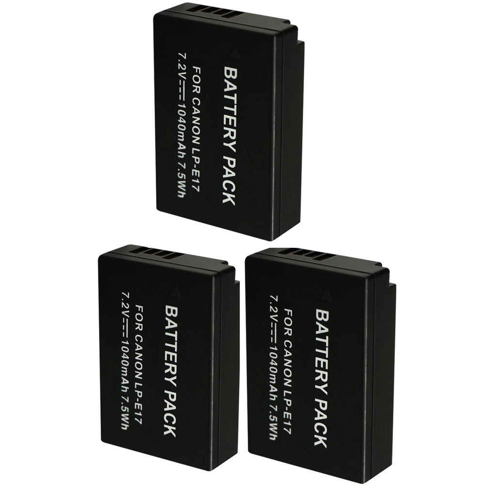 For Canon LP-E17 LPE17 Battery Rebel SL2 EOS Rebel T6i EOS M3 1040mAh Camera Batteries