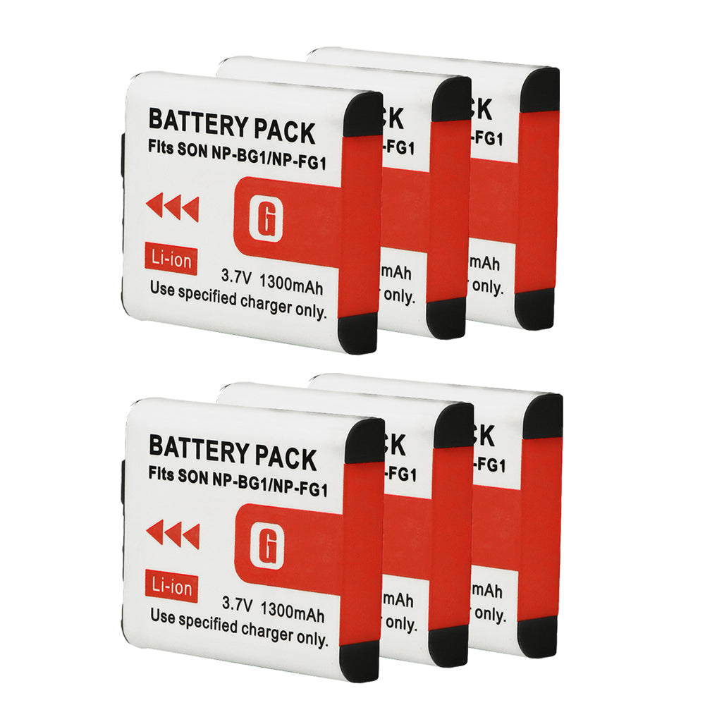 For Sony NP-BG1/NP-FG1 Battery Cyber-shot DSC-H3 H7 H9 1300mAh Camera Batteries