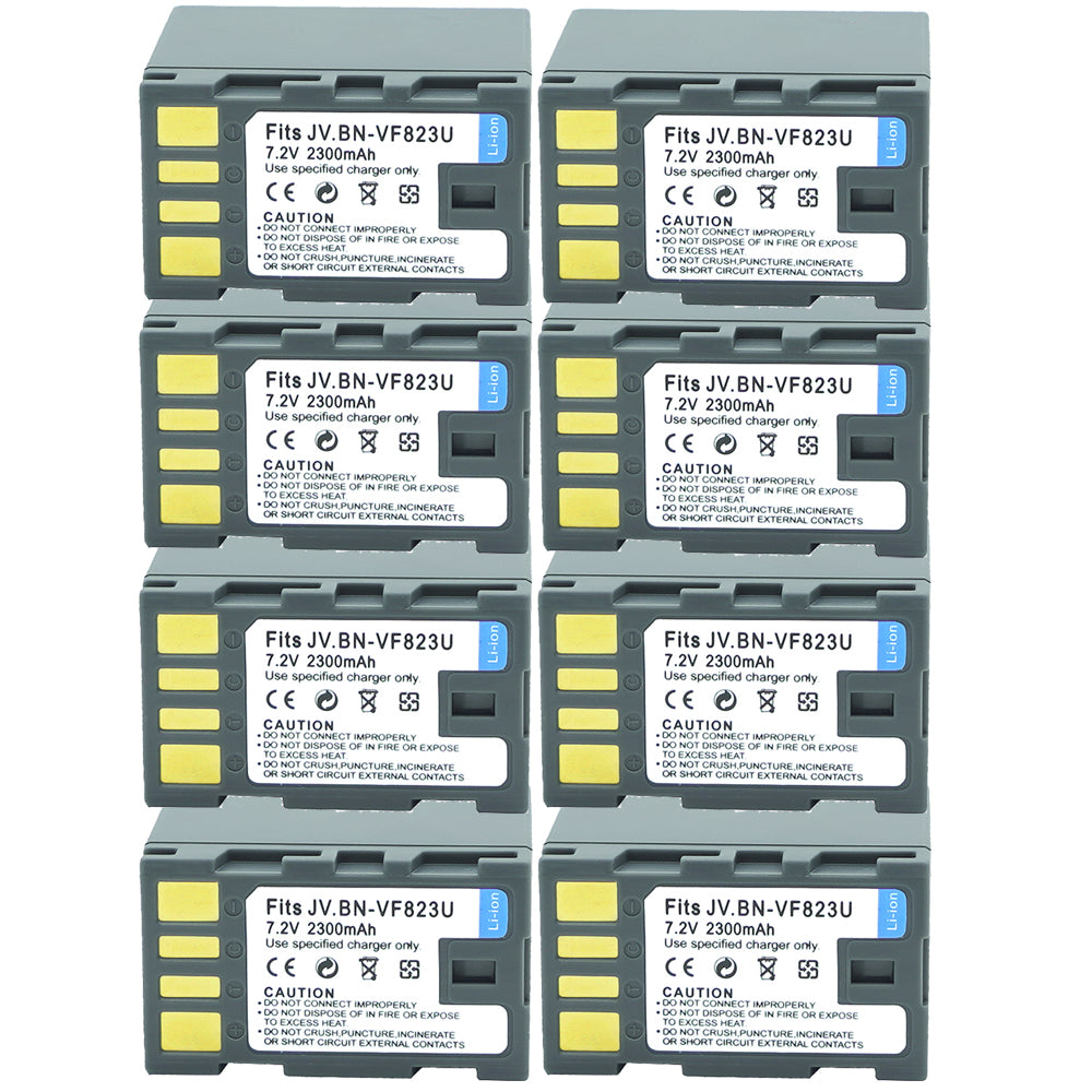 For JVC BN-VF823 BN-VF823U Battery GZ-HD300AUS, GZ-HD300B 2300mAh Camera Batteries