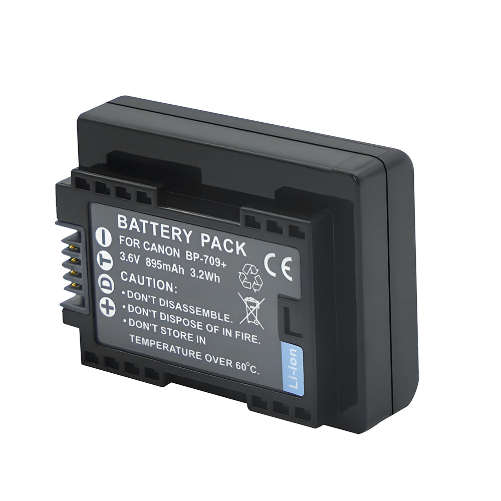 For Canon BP-709 Battery VIXIA HF M50 HFM50 HFR30 895mAh Camera Batteries