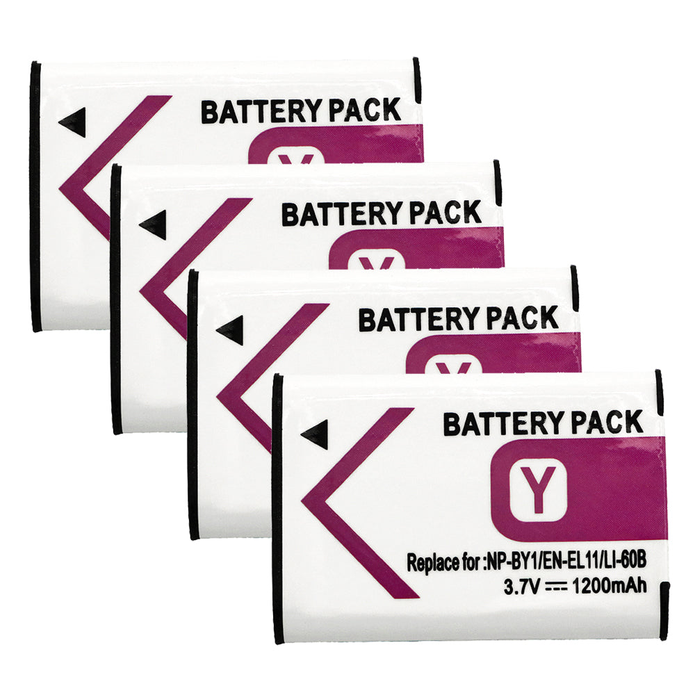 For Sony NP-BY1 Olympus LI-60B Battery Mini HDR-AZ1 1200mAh Camera Batteries