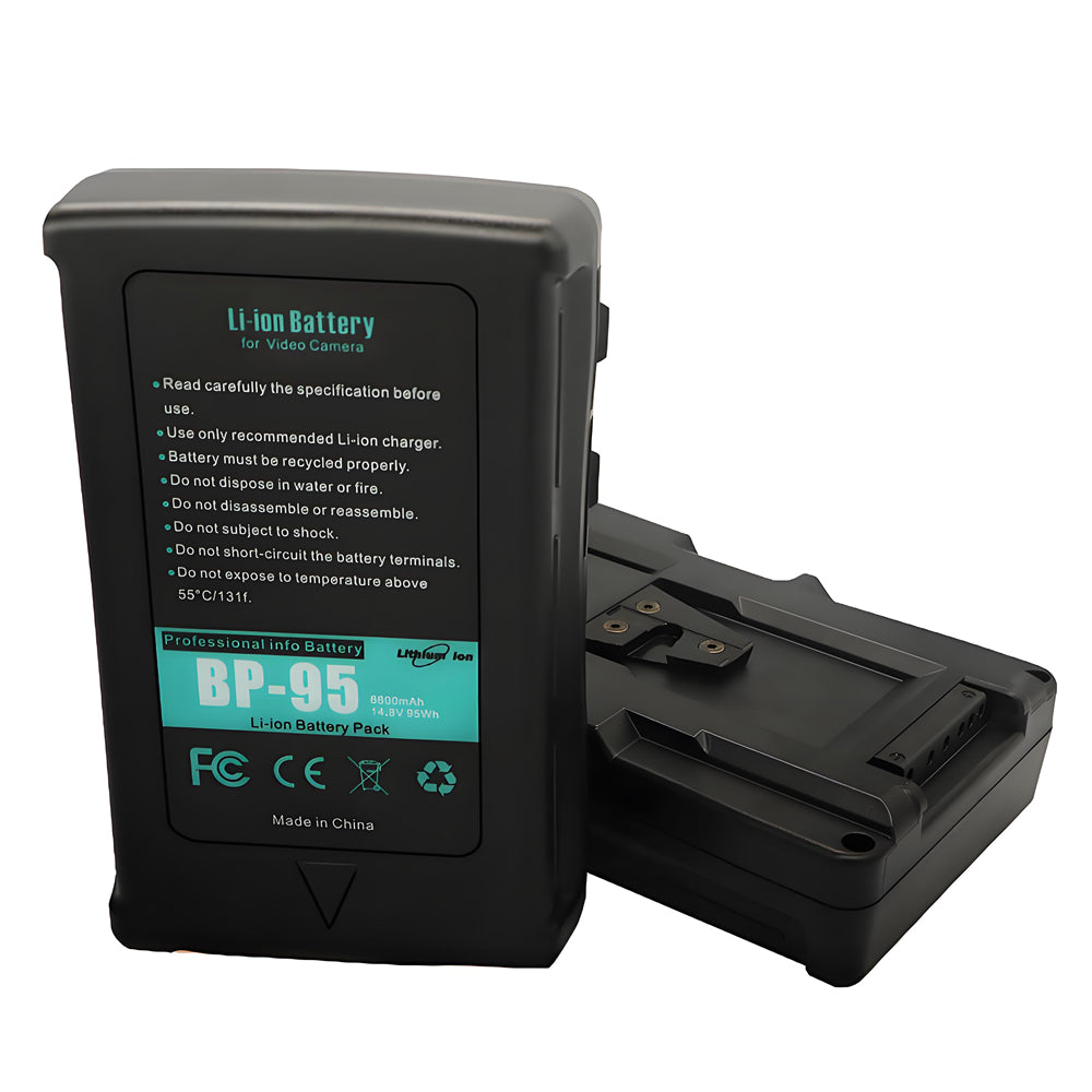 For Sony BP-95W BP-150W Battery DSR-250P, DSR-600P, DSR-650P, HDW-800P 6600mAh Camera Batteries
