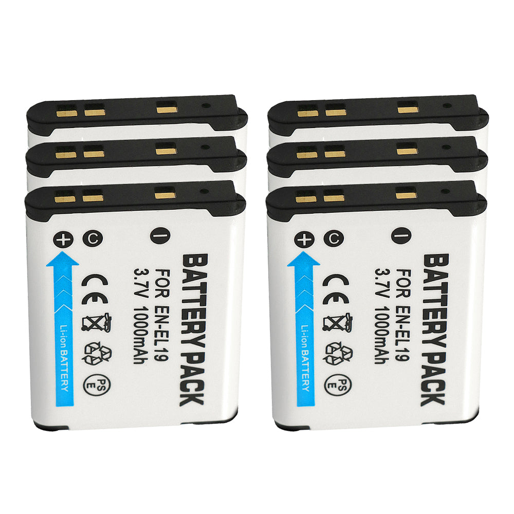 For Sony NP-BJ1 Nikon EN-EL19 Battery DSC-RX0 DSCR0 Coolpix S6700 1000mAh Camera Batteries