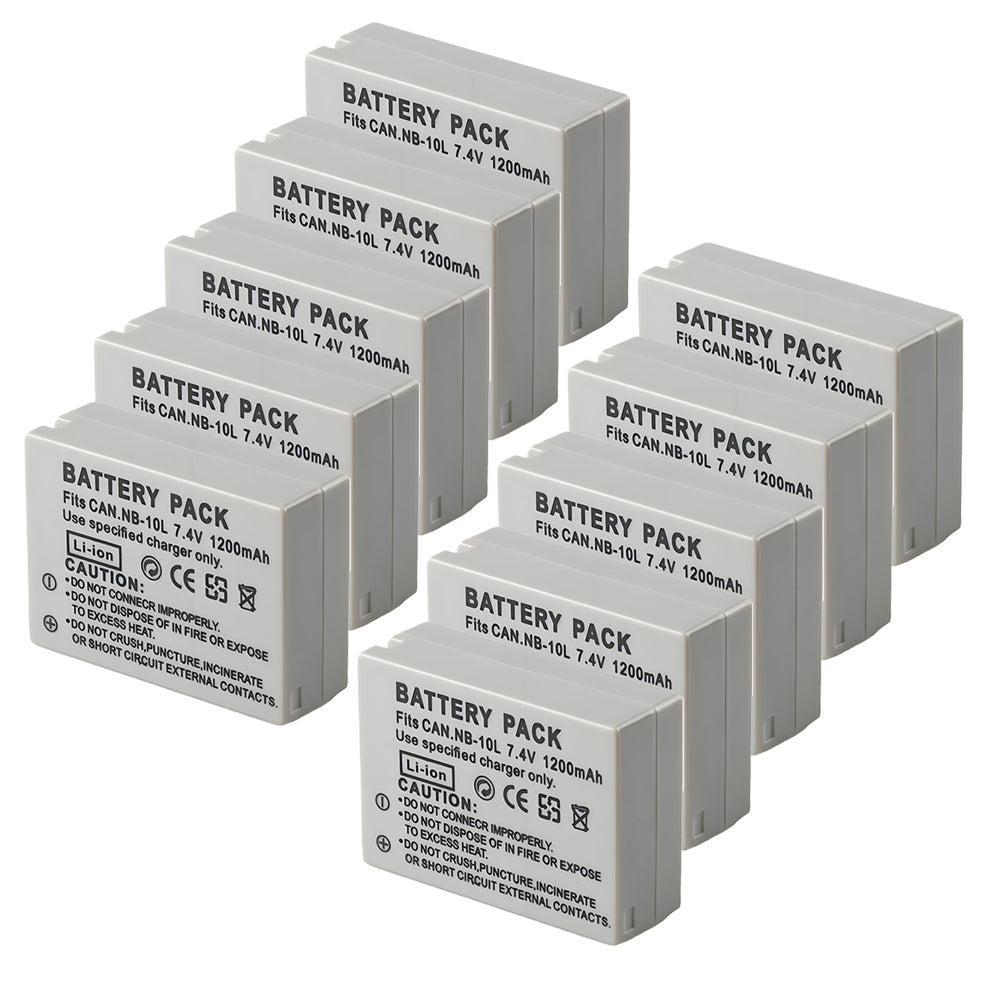 For Canon NB-10L NB10LH Battery PowerShot G1 X G15 1200mAh Camera Batteries
