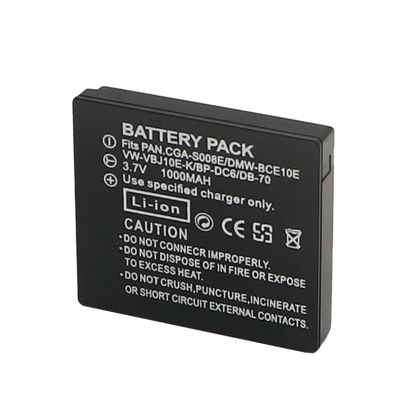 DB-70 Battery Replacement  for Ricoh Caplio R6, R7, R8, R10, CX1, CX2  Cameras