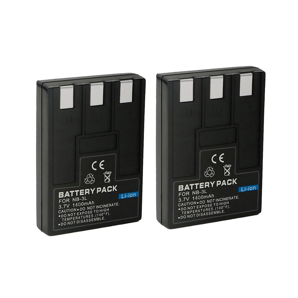For Canon NB-3L PowerShot SD10 SD100 IXUS 700 IXY Digital 30 Battery 1400mAh Camera Batteries