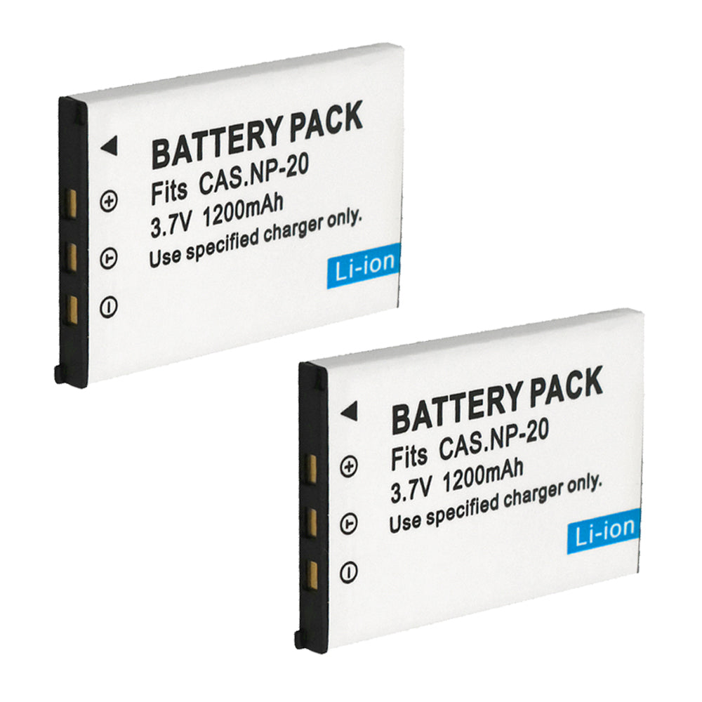 For Casio NP-20 CNP20 Battery Exilim EX-M20 EX-S1 EX-S2 EX-S3 1200mAh Camera Batteries