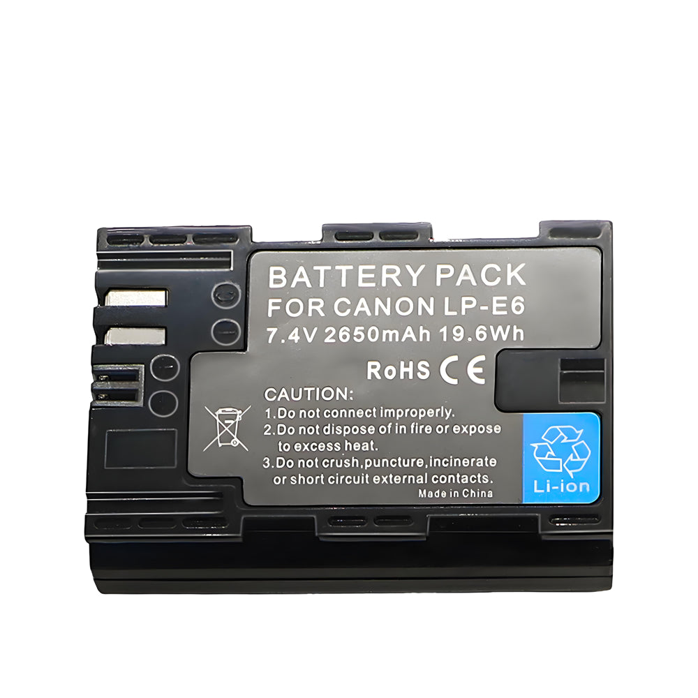 For Canon LP-E6 LPE6 Battery EOS 5DS 6D 60D 2650mAh Camera Batteries