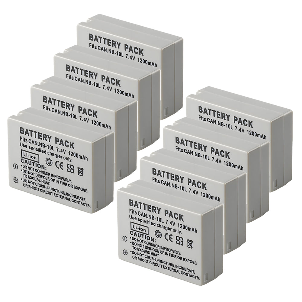 For Canon NB-10L NB10LH Battery PowerShot G1 X G15 1200mAh Camera Batteries
