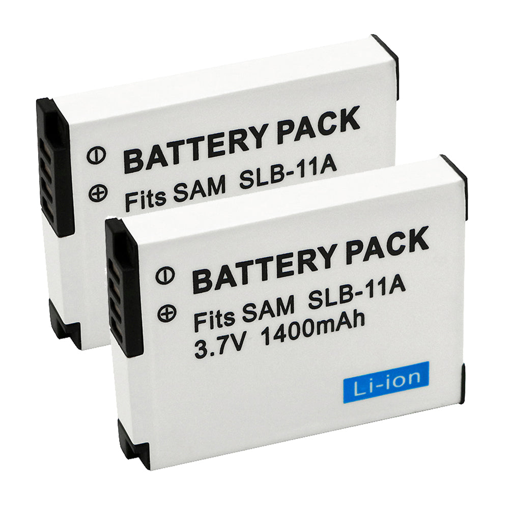 For Samsung SLB-11A SLB11A 11A WB600 WB650 WB700 WB1000 WB2000 CL65 CL80 EX1 1400mAh Camera Batteries