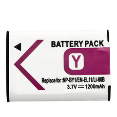 Lithium-Ion Battery Replacement for EN-EL11 CoolPix S560, CoolPix S550, NP-BY1 Mini HDR-AZ1, Olympus Li-60B, Pentax D-LI78, RICOH DB-80, SANYO DB-L70