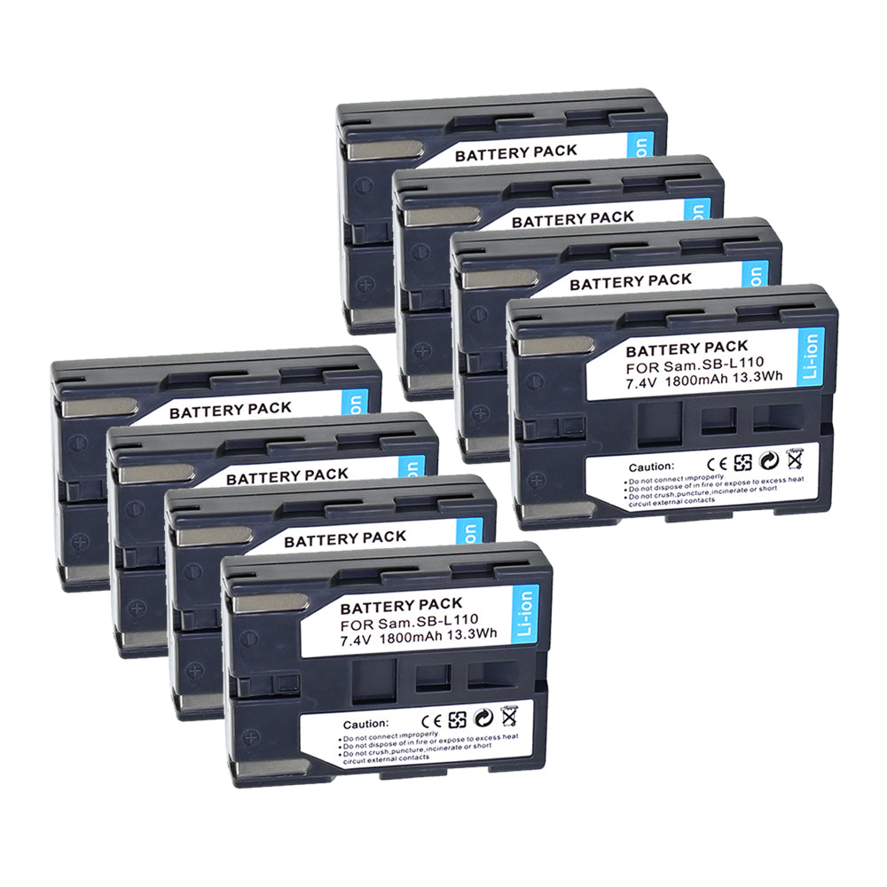 For Samsung SB-L110 SB-LS110 Battery SC-D130 SC-D180 SC-D190 SC-D20 SC-D21 SC-D22 1800mAh Camera Batteries