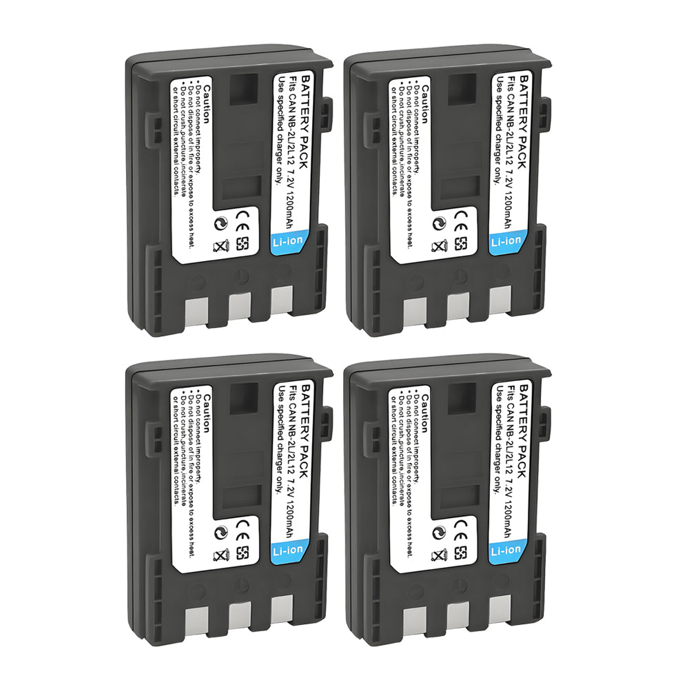 For Canon NB-2L, NB-2LH DC301, DC310, DC320, DC330 Battery 1200mAh Camera Batteries