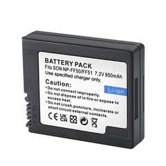 For Sony NP-FF50, NP-FF51, NP-FF51S Battery Sony DCR-HC1000, DCR-HC1000E 850mAh Camera Batteries