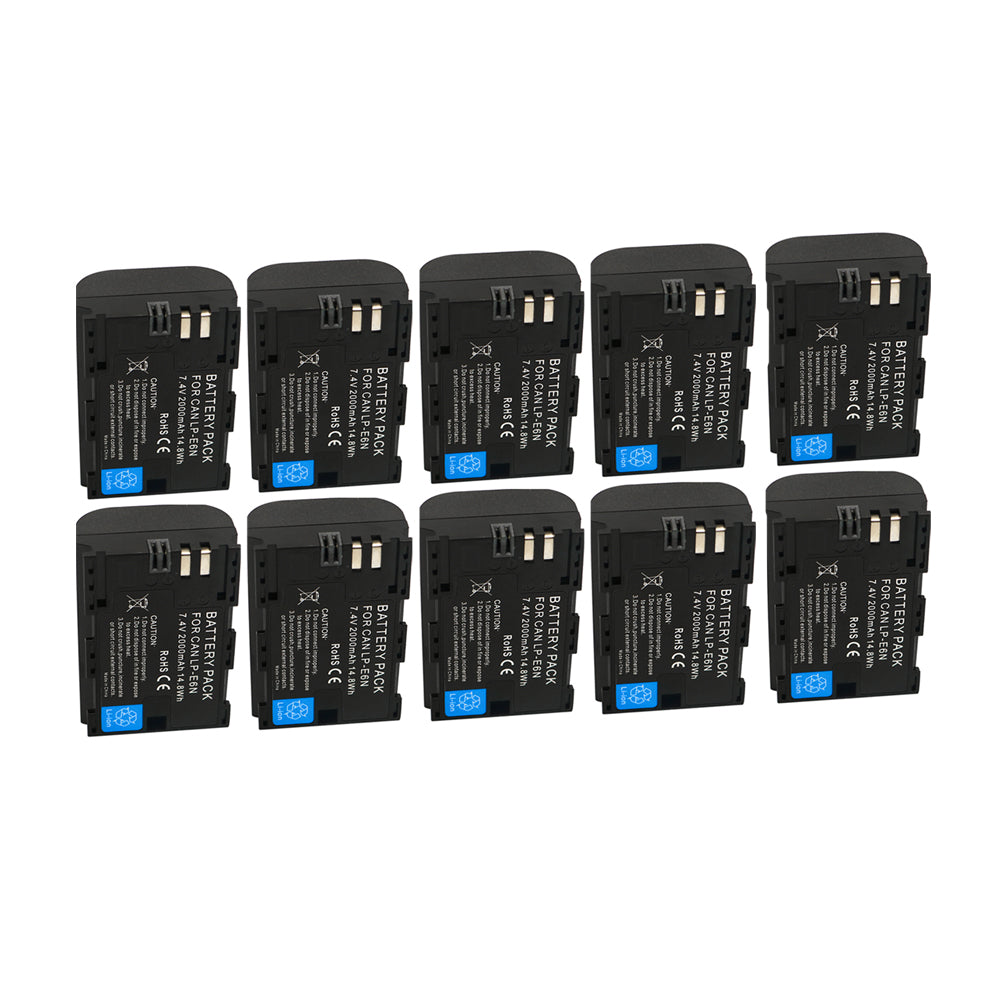 For Canon LP-E6N LPE6N Battery EOS 5DS 6D 60D 2000mAh Camera Batteries