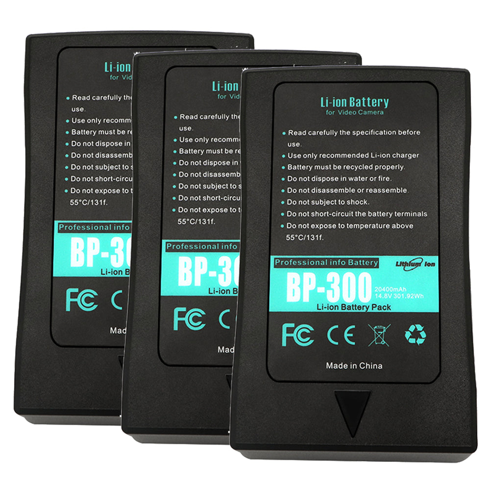 For Sony BP-300W Battery Broadcast Camera V-Mount V-Mount / V-Lock Battery BP-65H 20400mAh Camera Batteries