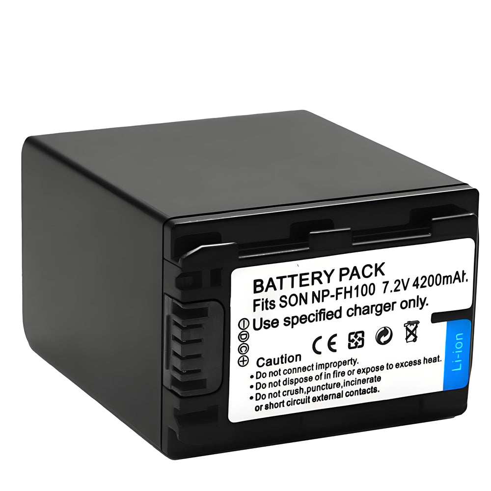 NP-FH100 Battery for Sony Cyber-Shot DSC-HX1 DSC-HX100V DSC-HX200V HDR-TG5V 4200mAh Camera Batteries