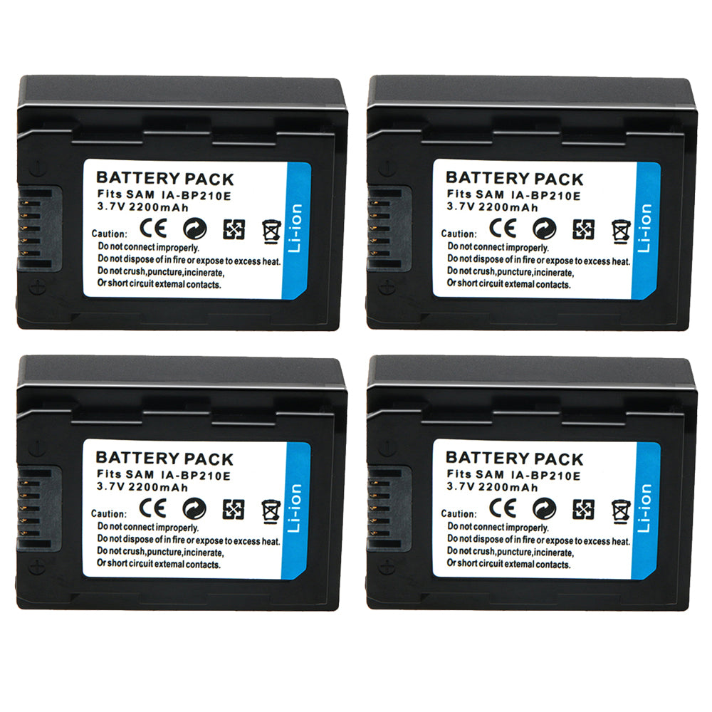 For Samsung IA-BP210E/PP, IA-BP210E, IABP210E, IA-BP210R, IABP210R Camcorder Battery HMX-F80, HMX-F80BP, HMX-F80SP 2200mAh Camera Batteries