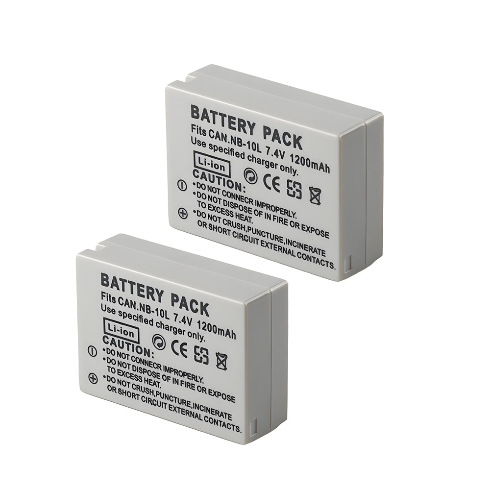 For Canon NB-10L NB10LH Battery PowerShot G1 X G15 1200mAh Camera Batteries