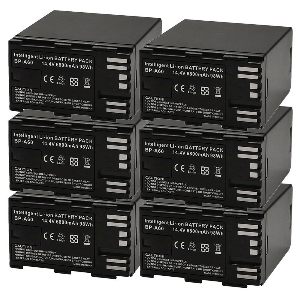 For Canon BP-A60 Battery EOS C200 EOS C700 XF605 6800mAh Camera Batteries