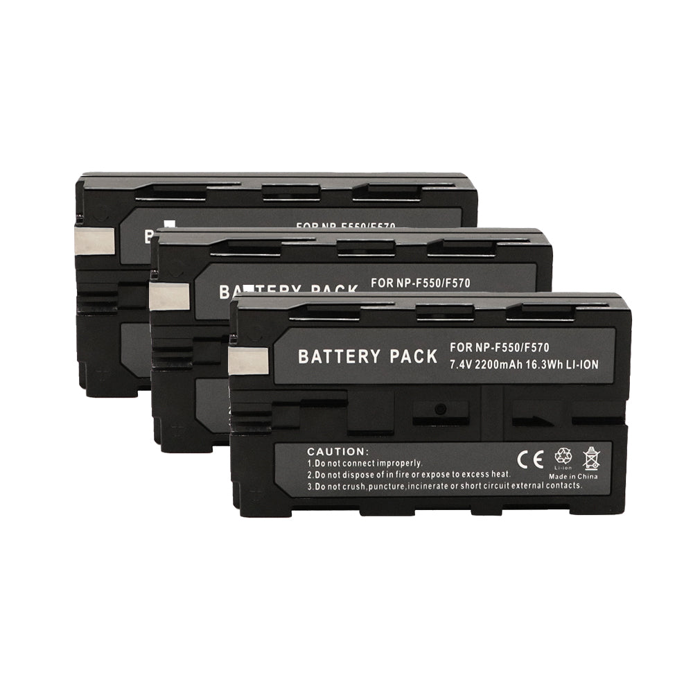 for Sony NP-F970 F750 F550 NP-F550 2200mAh Battery Camera Batteries