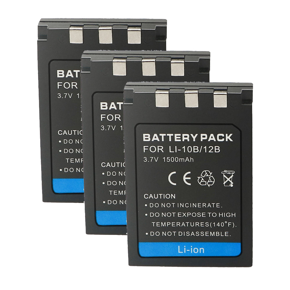 For Olympus Li-10B/12B 500mAh Battery MJU: 10, 15, Batteries
