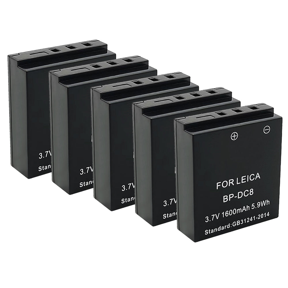 For Leica Camera Battery BP-DC8 3.7V 1600mAh Batteries