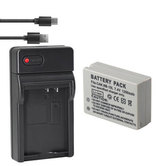 Canon NB-10L Rechargeable Lithium-Ion Battery + Charger for SX40 HS Digital Camera XTNB10L 1550mAh Lithium Ion Replacement Battery for Canon NB-10L
