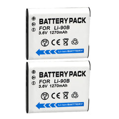 For Olympus LI-92B 90B Battery Tough TG-6 1270mAh Batteries
