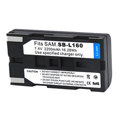 For Samsung SB-L160 Battery SC-L520, SC-L530, SC-L550 SC-L600 2200mAh Camera Batteries