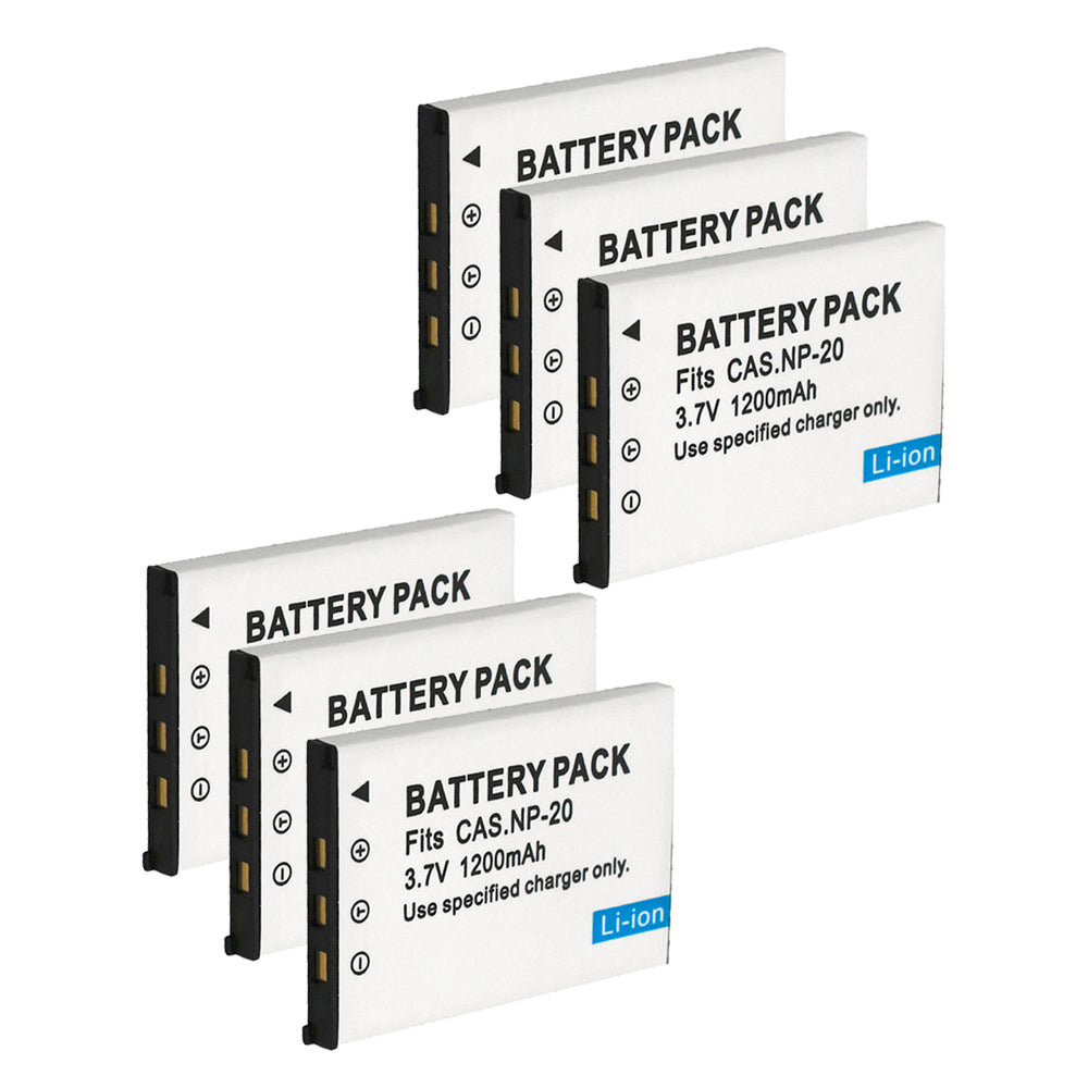 For Casio NP-20 CNP20 Battery Exilim EX-M20 EX-S1 EX-S2 EX-S3 1200mAh Camera Batteries