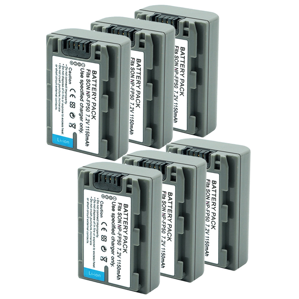 For Sony NP-FP50 Battery 1150mAh DCR-DVD103 DVD105 DVD202E DVD203 Camera Batteries