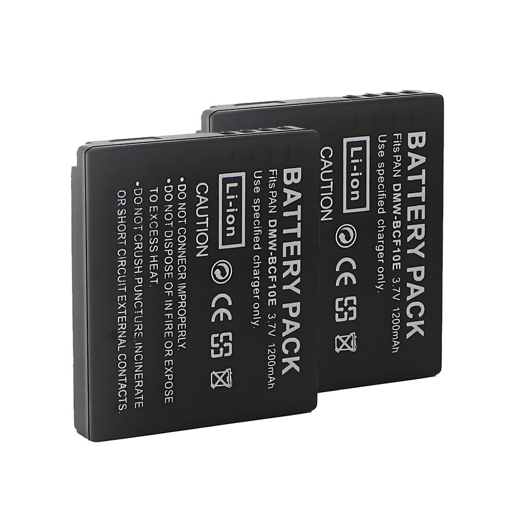 For Panasonic DMW-BCF10 DMW-BCF10E Battery Replacement DE-A59 DE-A59B, DE-A60 DMC-FS10 Lumix DMC-FS11 1200mAh Camera Batteries