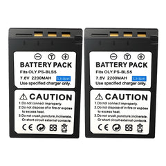 For Olympus BLS-5, BLS-50, PS-BLS5 Battery OM-D E-M10, Pen E-PL2, E-PL5 2200mAh Camera Batteries