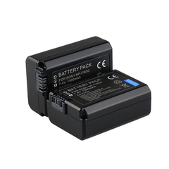 2 Pack Replacement Sony NP-FW50 Battery and Smart LCD Display USB Charger Compatible for Sony ZV-E10, Alpha A6500, A6300, A6000, A7s, A7, A7s Ii, A7s, A5100, A5000, A7r, A7 Ii Camera