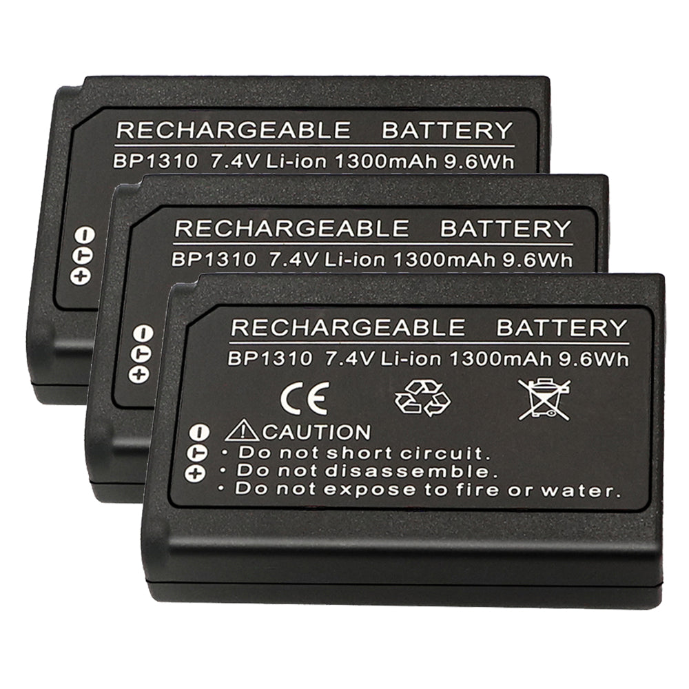 For Samsung BP1310 BP-1310 BP-1310EP, ED-BP1310 EDBP1310 Battery NX5, NX10, NX11, NX20, NX100 1300 MAh Camera Batteries