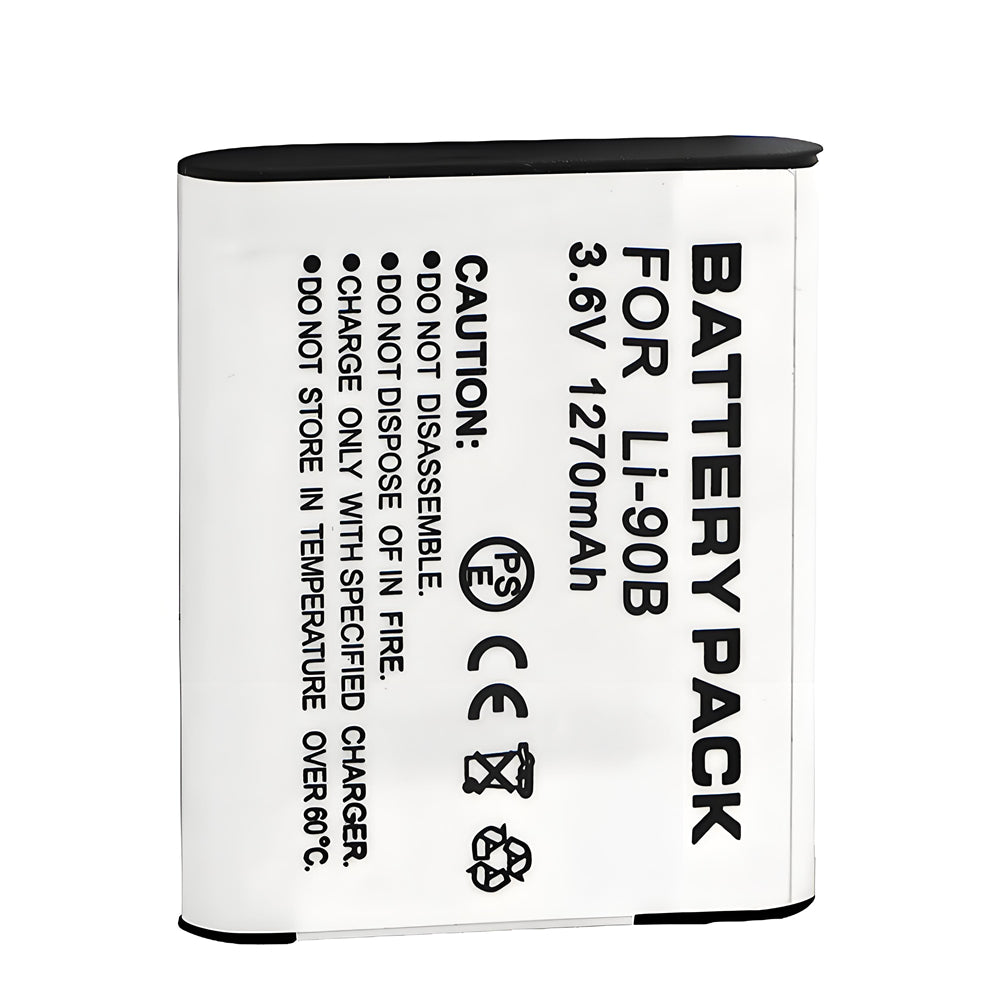 For Olympus LI-92B 90B Battery Tough TG-6 1270mAh Batteries