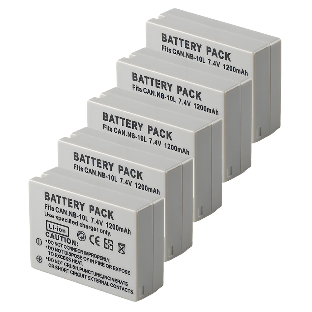 For Canon NB-10L NB10LH Battery PowerShot G1 X G15 1200mAh Camera Batteries