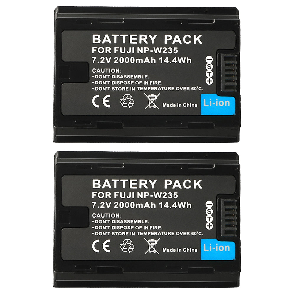 For Fujifilm NP-W235 Rechargeable Lithium-Ion Battery 2000mAh Camera Batteries