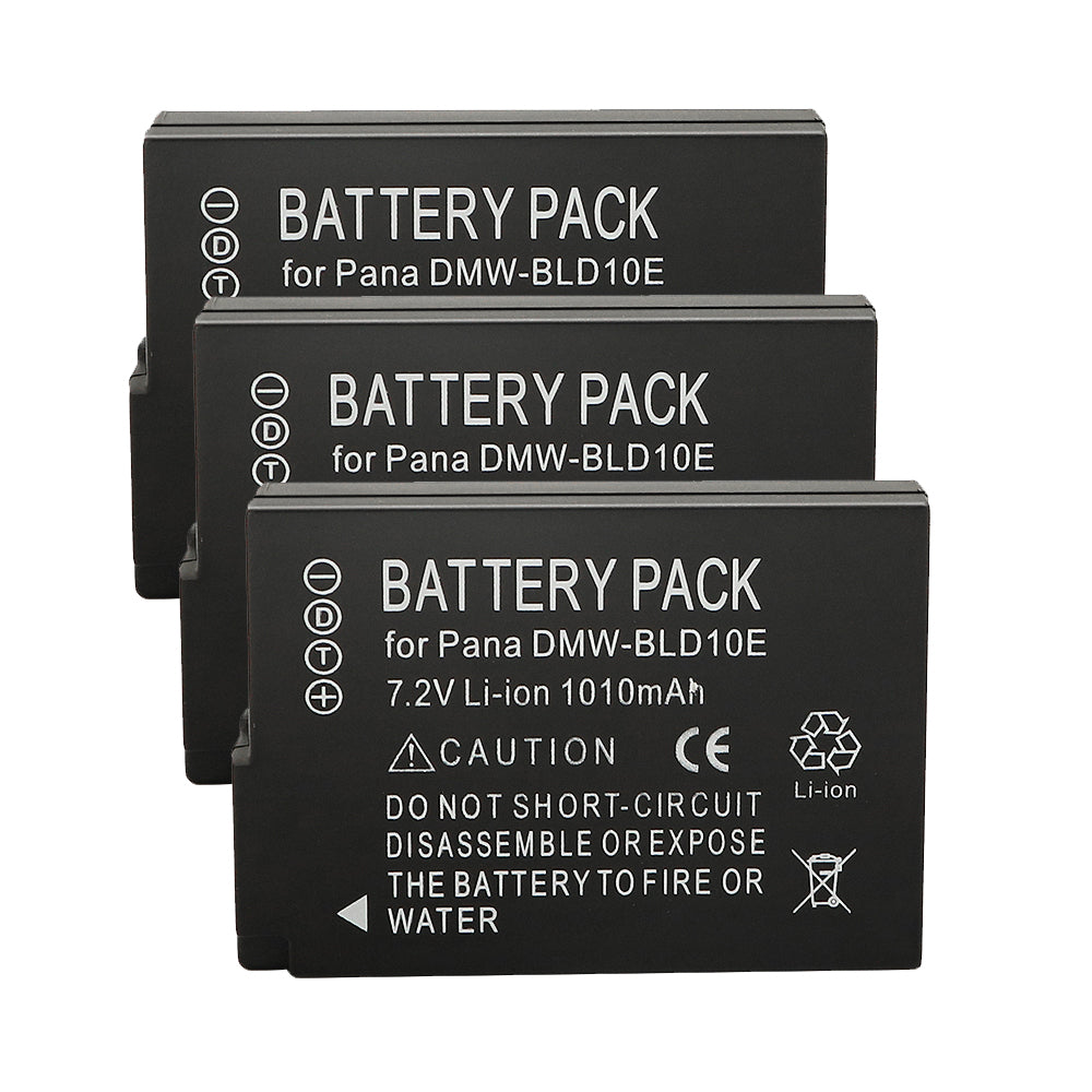 For Panasonic DMW-BLD10, DMW-BLD10E, DMW-BLD10PP Battery Lumix DMC-G3, DMC-GF2, DMC-GX1 1010mAh Camera Batteries