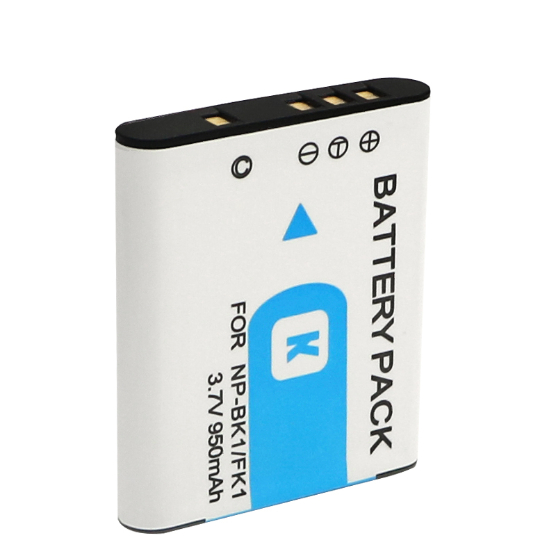 Battery (X2) & Slim USB Charger for Sony NP-BK1, NPBK1 and Cybershot DSC-W180, DSC-W190, DSC-W370, DSC-S750, DSC-S780, DSC-S950, DSC-S980, Webbie MHS-CM1 HD, MHS-PM1, MHS-PM5, Bloggie MHS-CM5