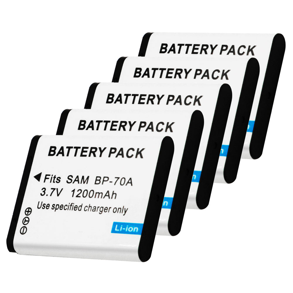 For Samsung BP-70A Battery AQ100, DV50, DV90, DV100, DV101, DV150F 1200mAh Camera Batteries