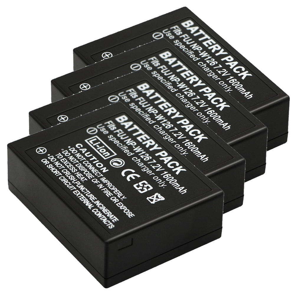 For Fujifilm NP-W126 Battery FinePix HS33EXR, HS50EXR, X-T100 Camera Batteries