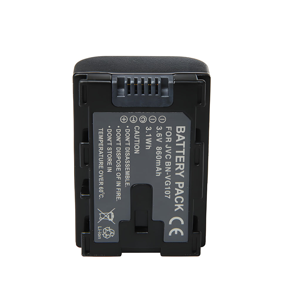For JVC Camera Battery BN-VG107 3.6V 860mAh Batteries