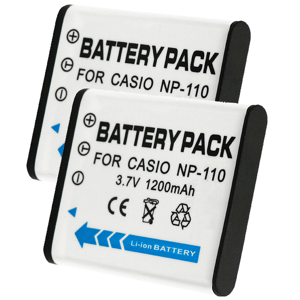 For Casio CNP-160 Battery Exilim EX-ZR20, Exilim EX-FC500S, Exilim EX-ZR501200mAh Camera Batteries