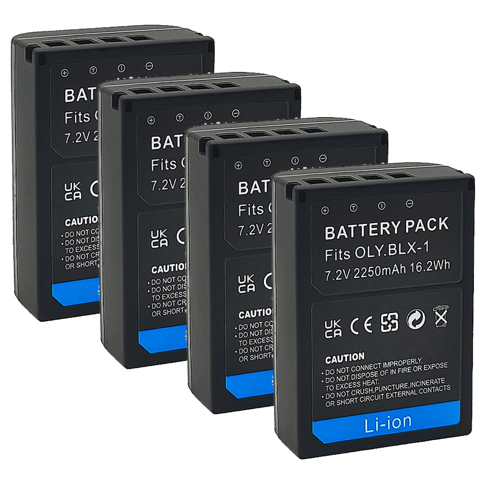 For Olympus BLX-1 Battery OM-1 OM-1 Mark II 2250mAh Camera Batteries