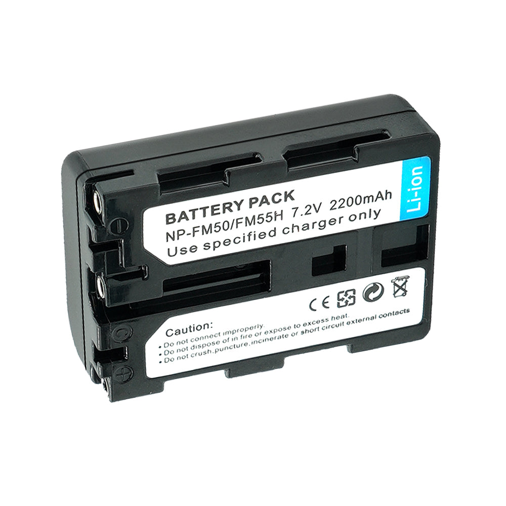 Battery Replacement for Sony NP-FM55 NP-FM50 Cyber-shot DSC-S30 DSC-S85 DSC-S75 DSC-S70 2200mAh Camera Batteries