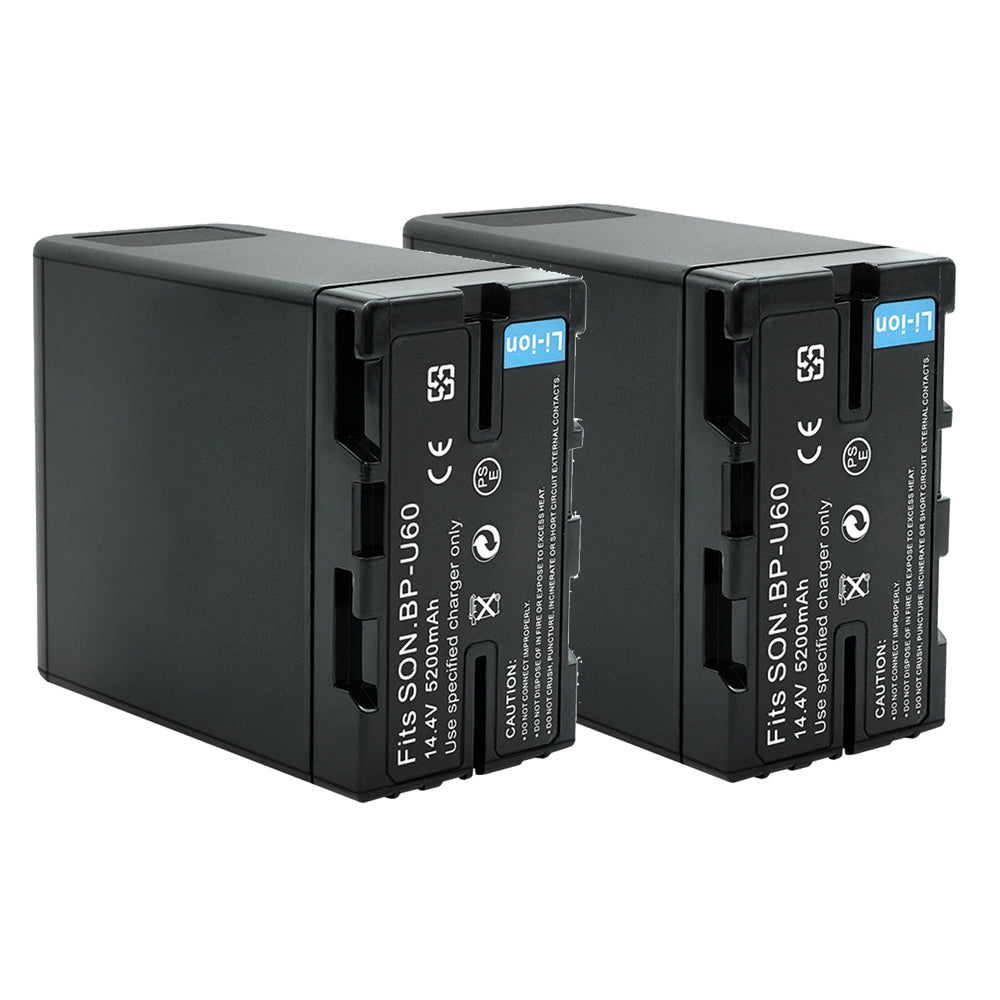 For Sony BP-U60 Battery PXW-FS7/FS5/X180 PXW-FX6/FX9 PMW-100/150/150P/160 5200mAh Camera Batteries