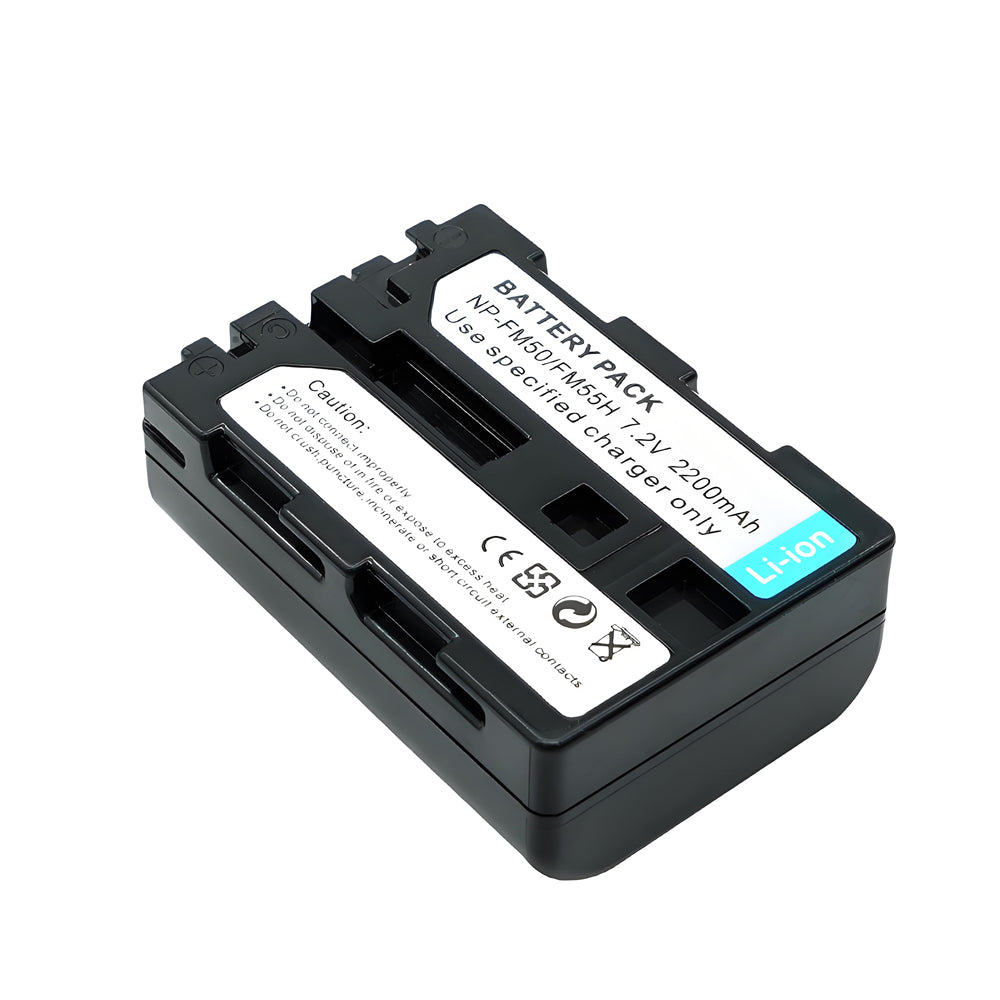 Battery Replacement for Sony NP-FM55 NP-FM50 Cyber-shot DSC-S30 DSC-S85 DSC-S75 DSC-S70 2200mAh Camera Batteries